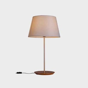 Abajur Slim Cúpula Linho Cru 3040CT/83 Madelustre
