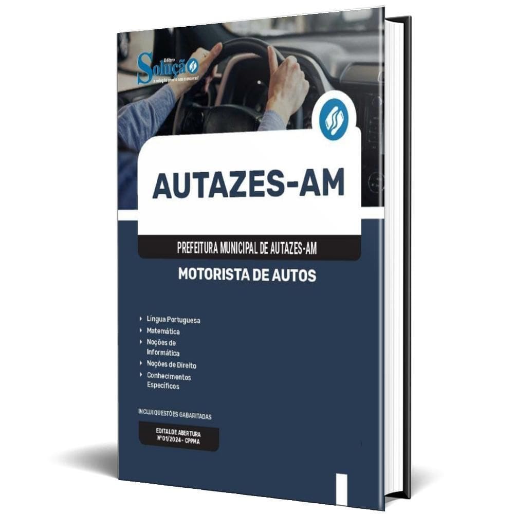 Apostila Prefeitura De Autazes - Am 2024 - Motorista Autos