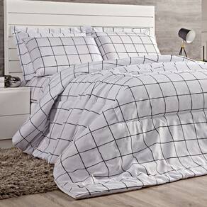 Cobre leito Queen Lines Micropercal 180 Fios 3 peças - Branco