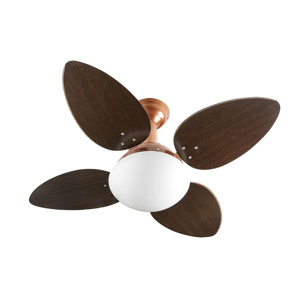 Ventilador De Teto Venti-Delta Jet Cobre 4 Pás Tabaco 220V