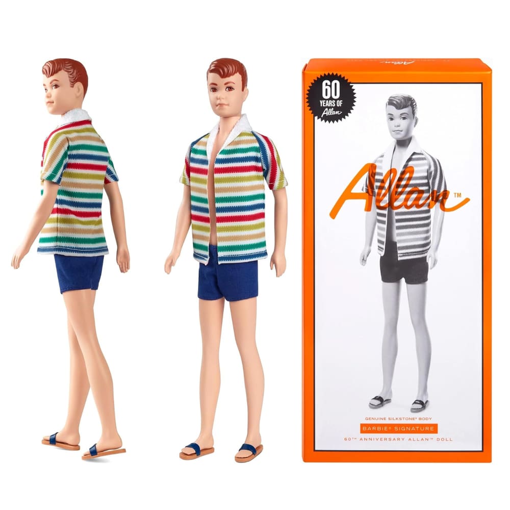 Boneco Barbie 60º Aniversário De Allan Vintage HRM87