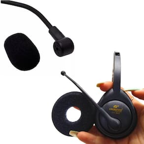 Kit Com 5 Protetor Auricular E 5 Espuma Bocal Para Headset