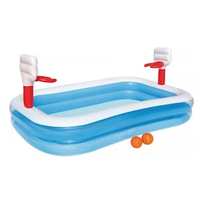 Piscina Inflavel Basquete Cestos E Bolas 251x168cm Bestway