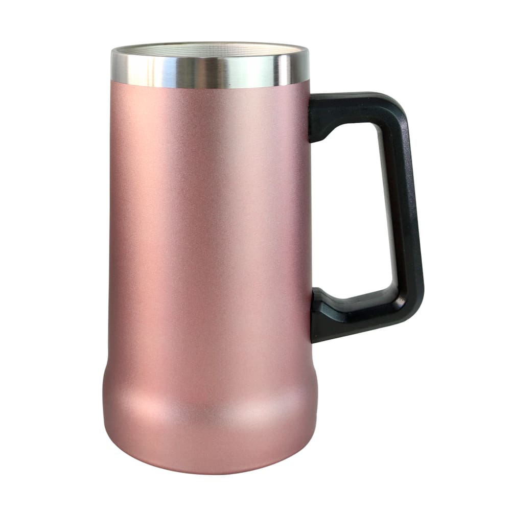 Caneca Com Alça Térmica De Inox Sem Tampa 700Ml Quente Frio