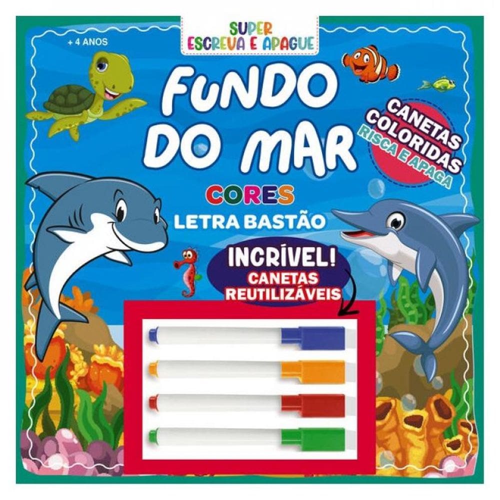 Super Escreva E Apague - Fundo Do Mar