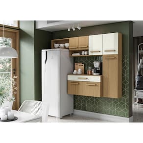 Cozinha Compacta Rubi com Balcão Atacama Off White - Aramóveis