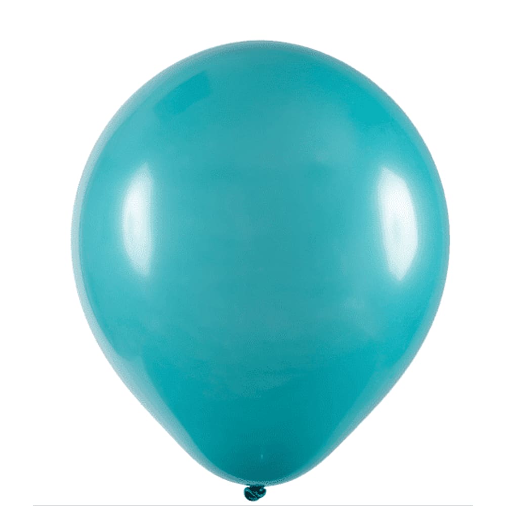 BALÃO LISO - ART-LATEX Nº16 - AZUL TURQUESA - Pacote com 12 unidades