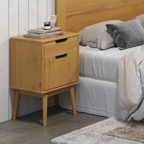 Mesa de Cabeceira 1 Porta 1 Gaveta Nórdica Yescasa Roble