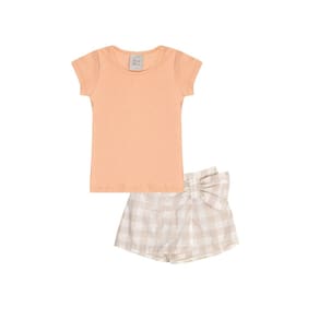 Conjunto Infantil Menina Blusa e Saia Pulla Bulla Ref. 50619