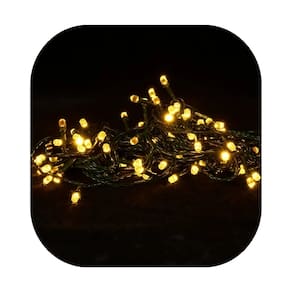 Cordão Pisca 100 Led Prova D´água Fixo Fio Verde 10 Cores 10m Decor Natal