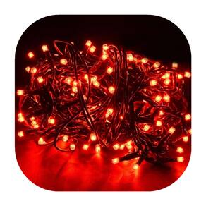 Cordão Pisca 100 Led Prova D´água Fixo Fio Verde 10 Cores 10m Decor Natal