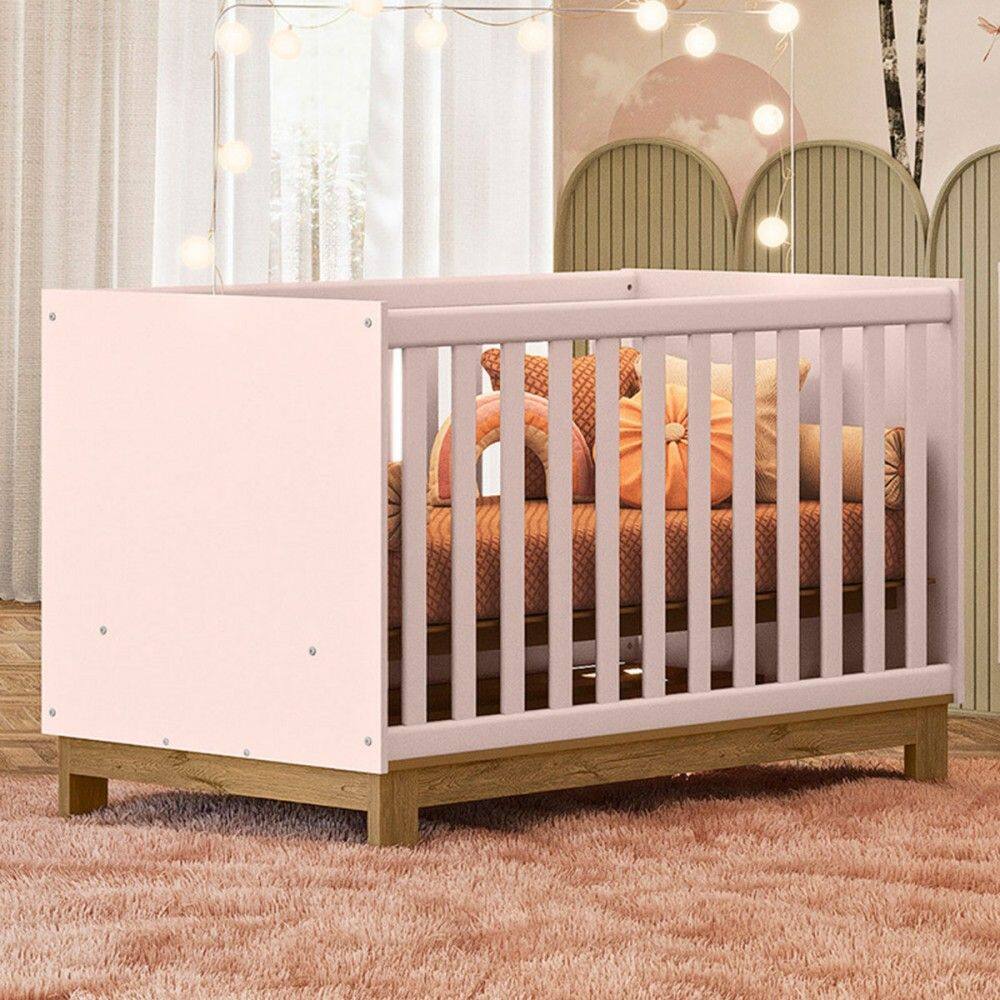 Berço Mini Cama 2 em 1 Encanto Rosa