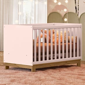 Berço Mini Cama 2 em 1 Encanto Rosa