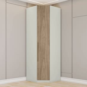Guarda-Roupa Solteiro Modulado 1 Porta Areia/Jequitibá - Henn
