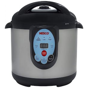 Panela de Pressão Multifuncional 9,5L, Painel Digital, Aço Inoxidável, 1200W, 110V, NESCO NPC 9, Preto