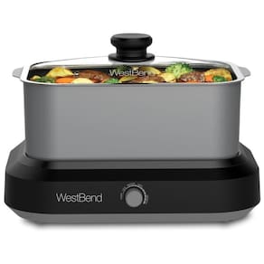 Panela Elétrica de 5L com Controle de Temperatura, 500W, 110v, WEST BEND 87905, Cinza