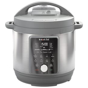 Panela de Pressão Elétrica 8 Litros de Capacidade 9 em 1 com Controle Digital, Instant Pot Duo Plus, 110V 1200W, Cinza