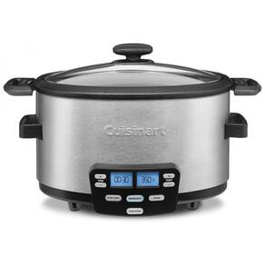 Panela Elétrica 4L Multifuncional com Controle de Temperatura, 1100W, 110V, CUISINART MSC 400, Prateado
