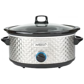 Panela Elétrica Multifuncional 7L, Aço Inoxidável com Controle de Temperatura, 270W, 110v, BRENTWOOD SELECT SC 157S, Prateado