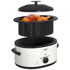 Panela Elétrica 7,5L com Tampa Auto-alinhante, Panela e Rack Removíveis, 110V 1000W, Sunvivi, Branco