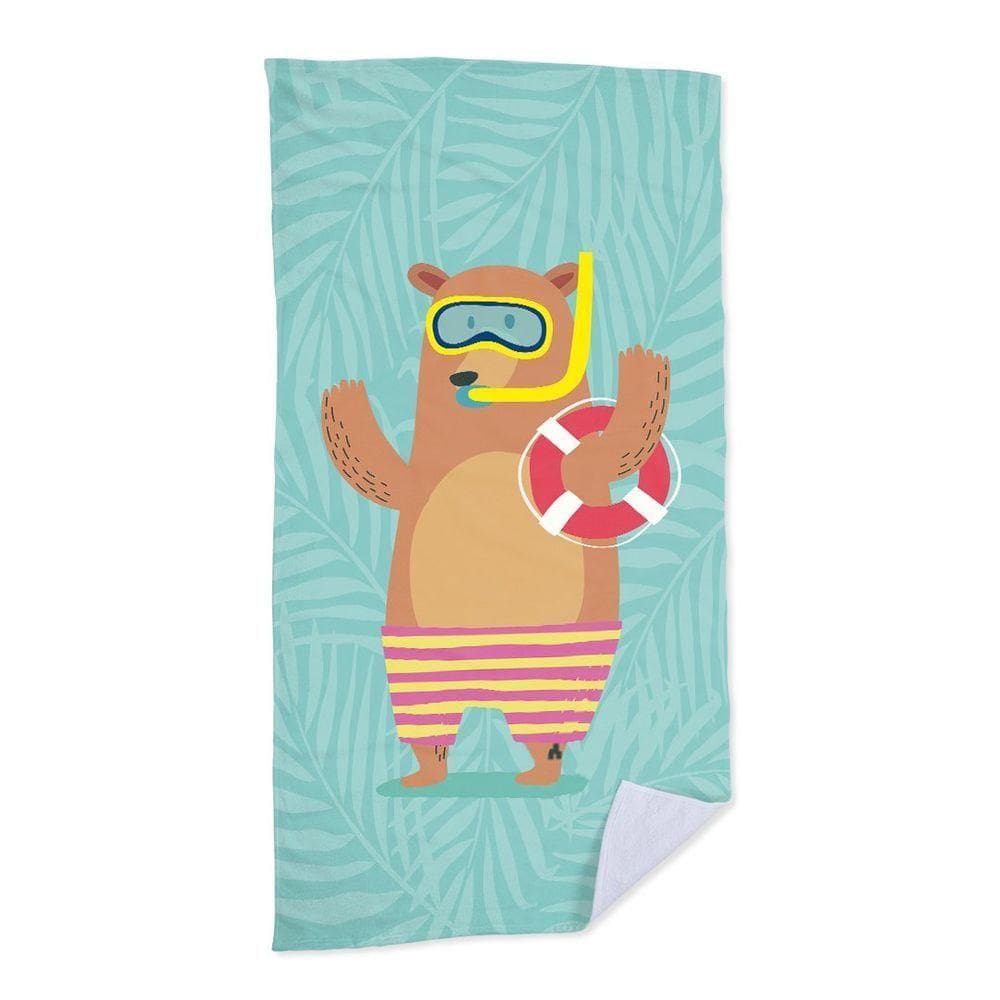 Toalha De Praia Swimming Bear