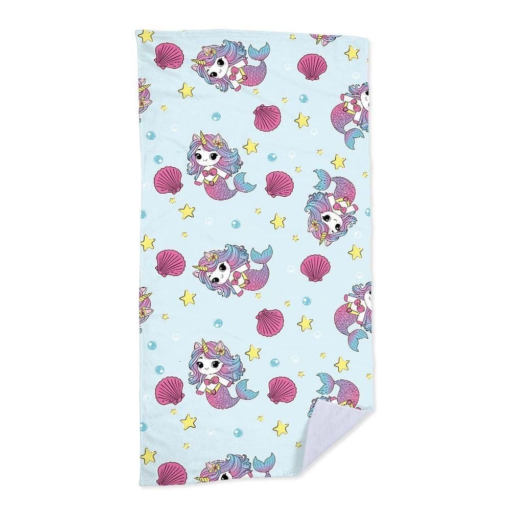 Toalha De Praia Unicórnio Sereia