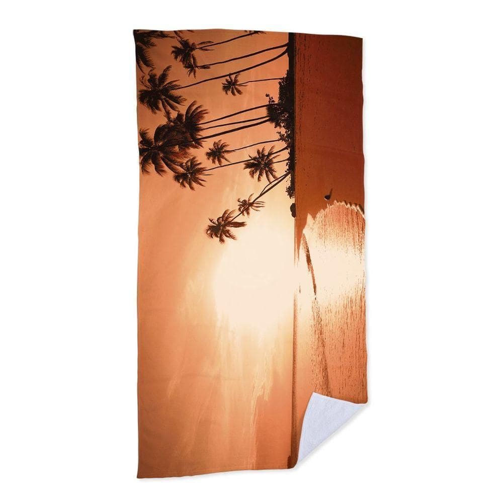 Toalha De Praia - Tropical Beach Sunset