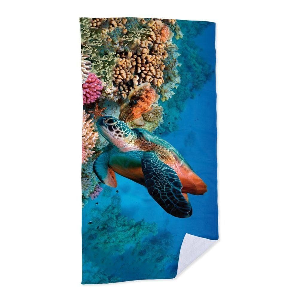 Toalha De Praia Tartaruga Corais