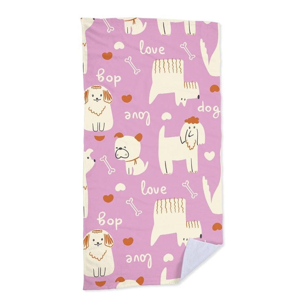 Toalha De Praia Dogs Love