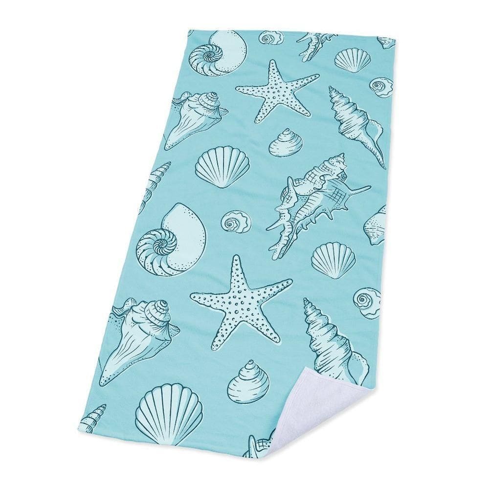 Toalha De Praia Conchas Estrela Do Mar