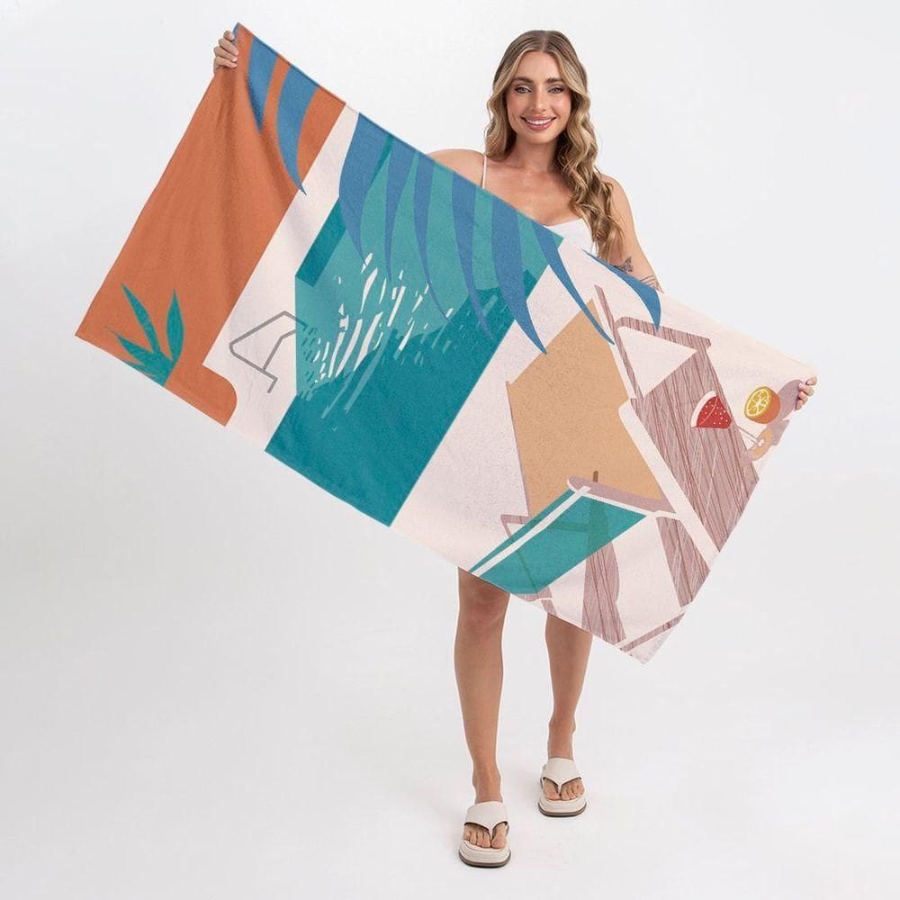 Toalha De Praia - Vacation Pool