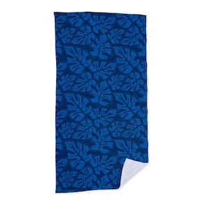 Toalha De Praia Blue Leaf