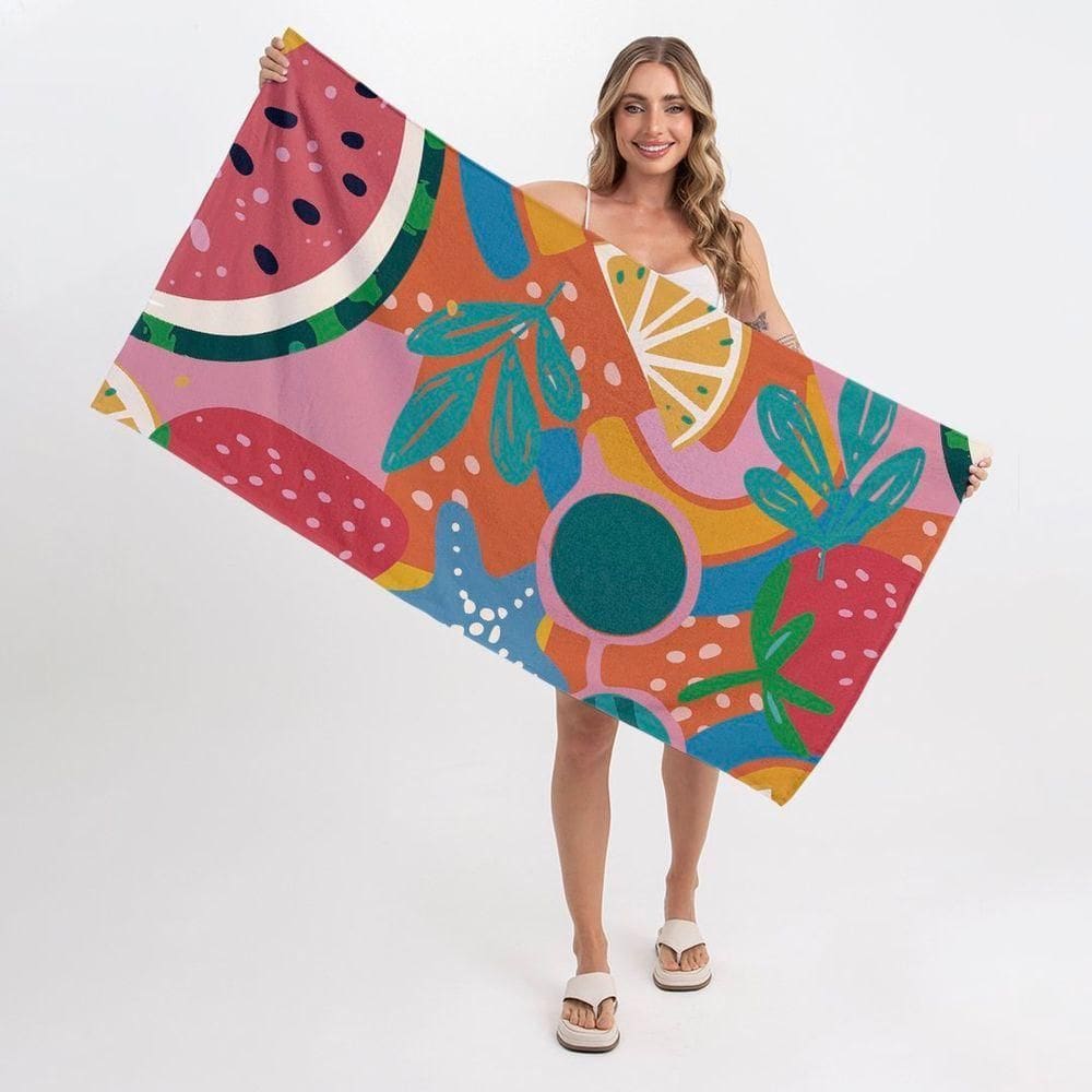 Toalha De Praia - Abstract Fruits