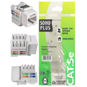 Keystone Rj45 Cat5e Branco Soho Plus Furukawa Caixa C/ 100 PCTS