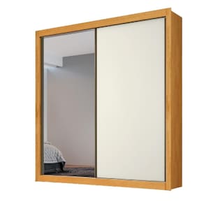 Guarda Roupa Zurique 1 Porta Espelhada MDF - Móveis Europa