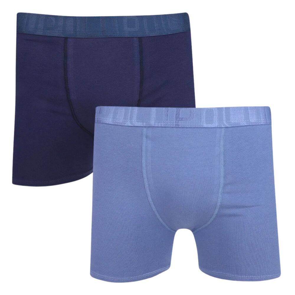 Kit 2 Cuecas Boxer Algodão Lupo Masculino Adulto - M - Azul Petróleo