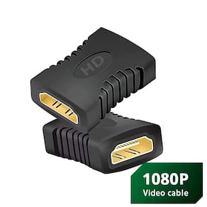 Emenda Adaptador HDMI Fêma Para HDMI Fêmea - Preto