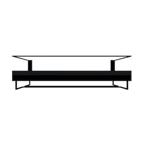 Adega Bar Bebida Com Porta Taça 65 Cm Preto