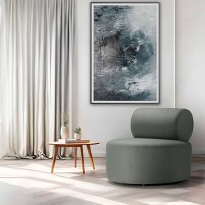 Poltrona Akiko Tec 3332 Estilo Moderno para Sala de Estar Verde