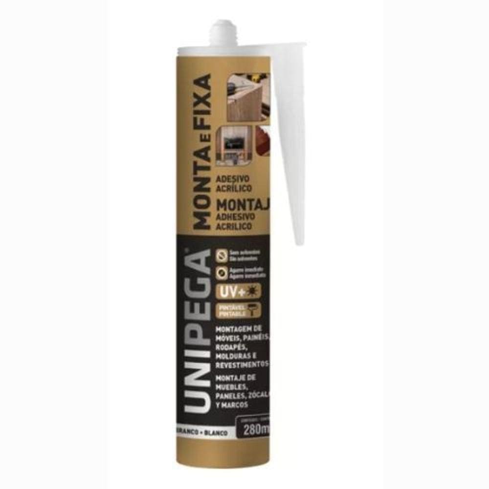 Cola Adesivo Monta E Fixa Unipega 400g