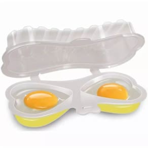 Forma 2 Ovos Para Microondas Egg Fácil Omelete Cozido Mexido