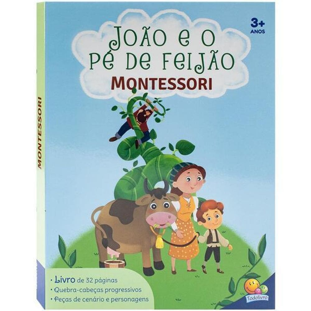 Montessori Clássicos (Livro-Jogo): João e o Pé de Feijão