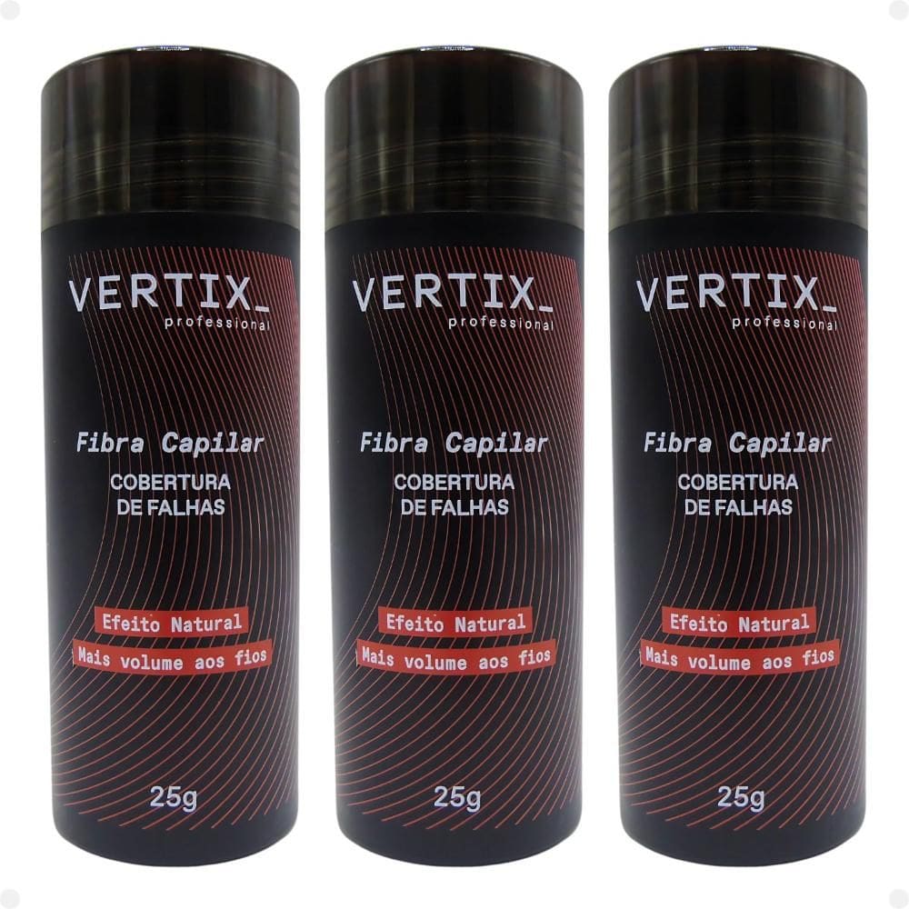 Kit Vertix: 3 Fibras Capilar Loira Cód.2815 25g