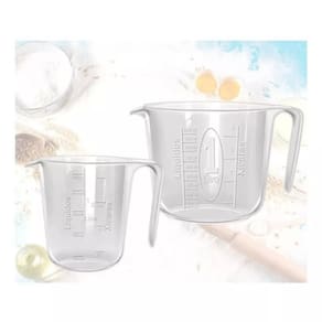 Kit 2 Jarra Medidora 1 Litro + 500 Ml (Jarra Dosadora Graduada Multiuso)