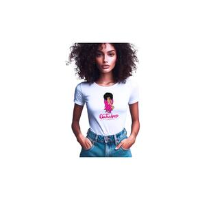 Camisetas de Poliester Branca Personalizadas Outubro Rosa
