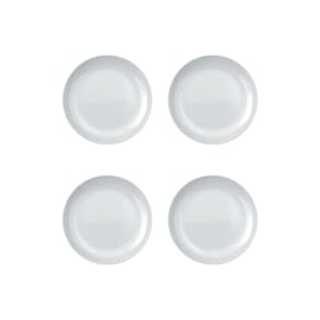 Jogo Prato De Sobremesa Branco Blanc Nadir Kit 4 Peças
