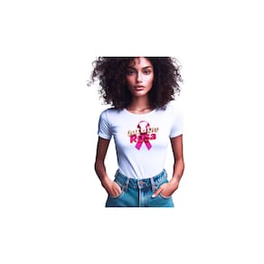 Camisetas de Poliester Branca Personalizadas Outubro Rosa