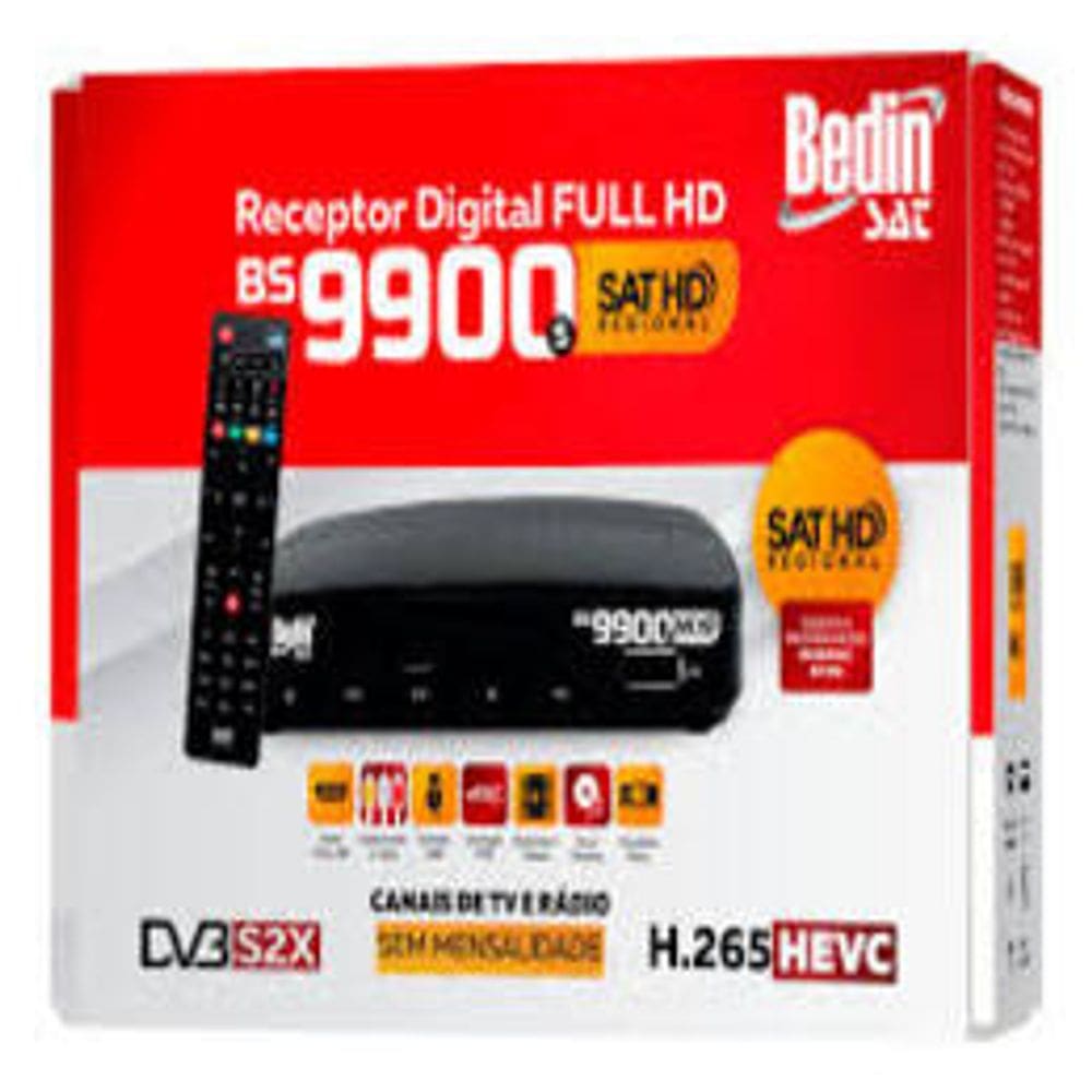 Recepitor Digital Parabólica Full HD Bedin Sat BS9900