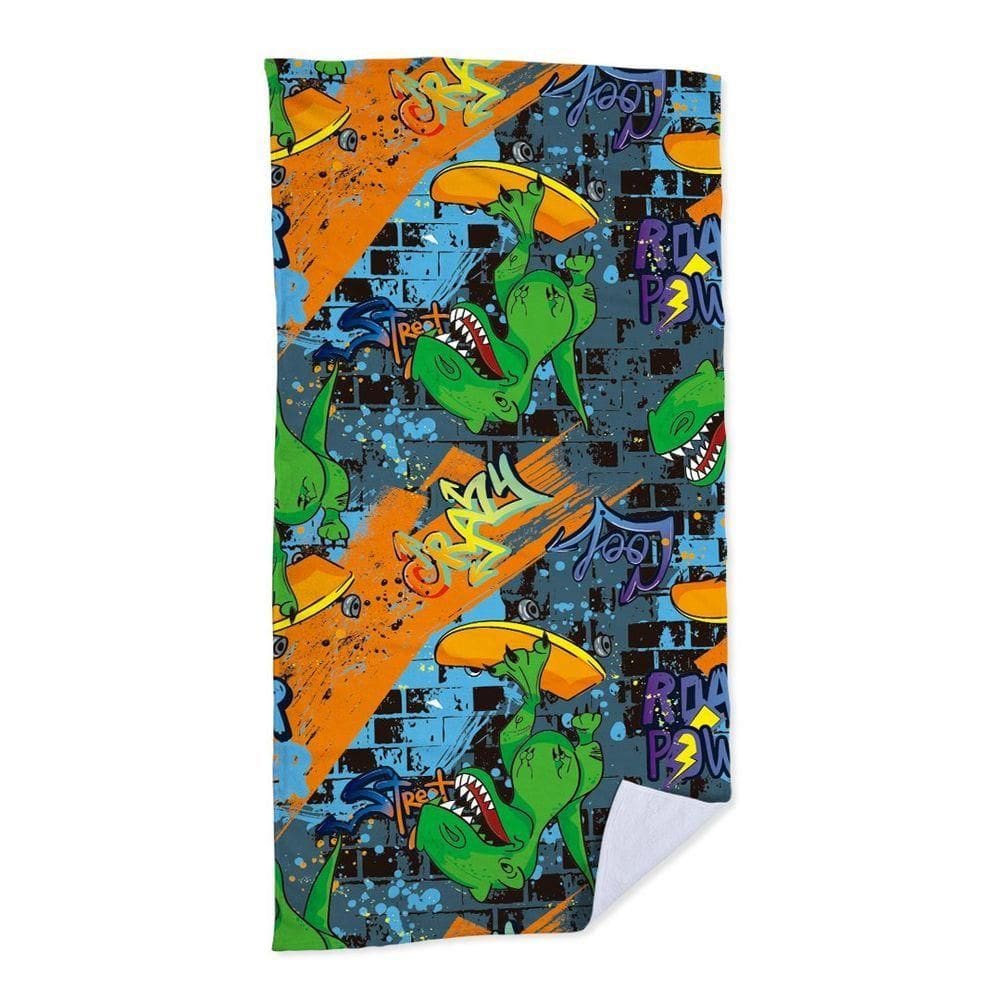 Toalha De Praia Dino Crazy