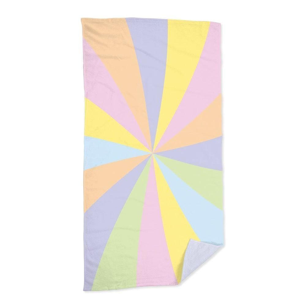 Toalha De Praia Pastel Rainbow